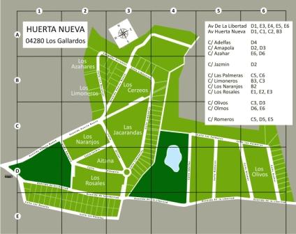 Huerta Nueva Map